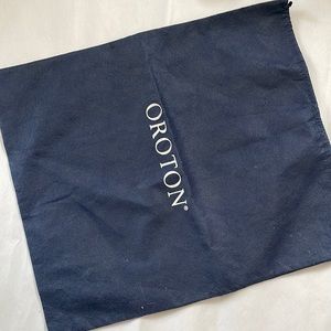 Dark blue OROTON sleeper dust bag